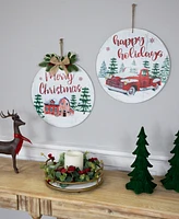 Northlight Wood Wall Signs - 15.75-Inch - Set of 2