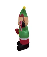 Northlight Inflatable Elf Outdoor Christmas Decoration- 4.25-Inch