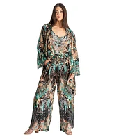 La Moda Clothing Women's 2 Piece Printed Pants Set