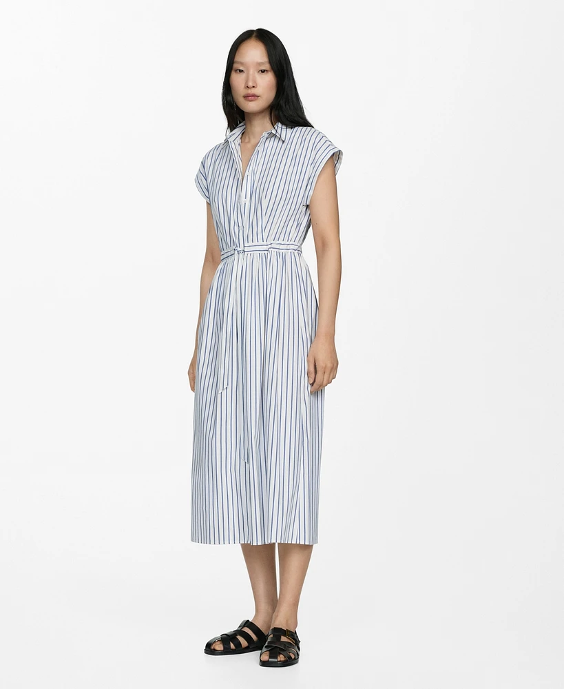 Mango Women's Bow Shirt Dress