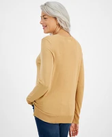 Style & Co Petite Crewneck Sweater