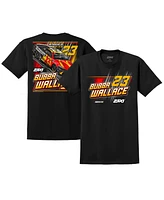 23XI Racing Men's Black Bubba Wallace Car T-Shirt