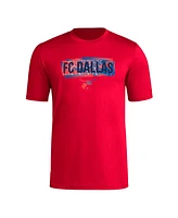 Adidas Men's Red Fc Dallas Local Pop Aeroready T-Shirt