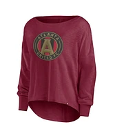 Fanatics Women's Red Atlanta United Fc Corner Kick Long Sleeve Fashion T-Shirt