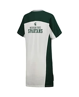 G-iii 4Her by Carl Banks Women's White Michigan State Spartans Home Run T-Shirt Dress