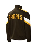 G-iii Sports by Carl Banks Men's Brown San Diego Padres Earned Run Full-Zip Jacket