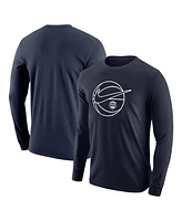 Nike Men's Navy Usa Basketball Core Long Sleeve T-Shirt