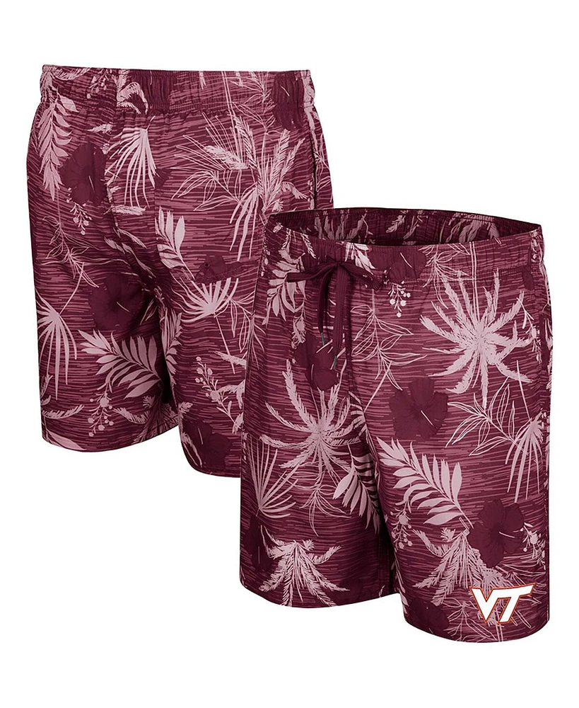 Colosseum Men's Maroon Virginia Tech Hokies What Else is New Swim Shorts