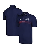 Under Armour Men's Navy Jackson State Tigers Tee to Green Stripe Polo