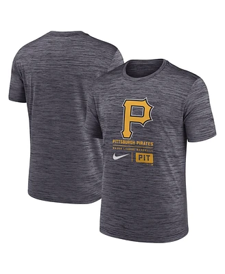 Nike Men's Black Pittsburgh Pirates Large Logo Velocity T-Shirt