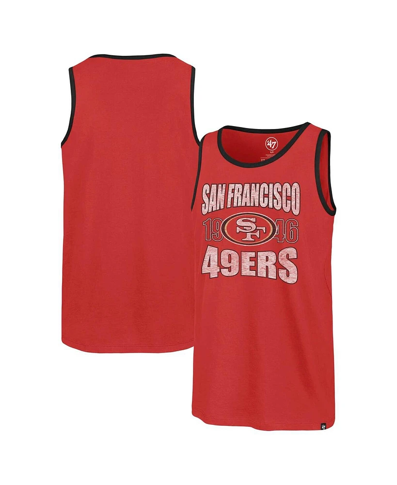 '47 Brand Men's Scarlet San Francisco 49ers Upload Franklin Tank Top