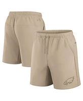 Fanatics Men's and Women's Khaki Philadelphia Eagles Elements Super Soft Fleece Shorts