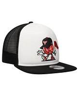 New Era Big Boys and Girls White/Black Chicago Bulls Court Sport Mascot 9FIFTY Snapback Hat