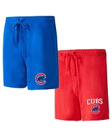 Concepts Sport Men's Royal/Red Chicago Cubs Two-Pack Meter Sleep Shorts