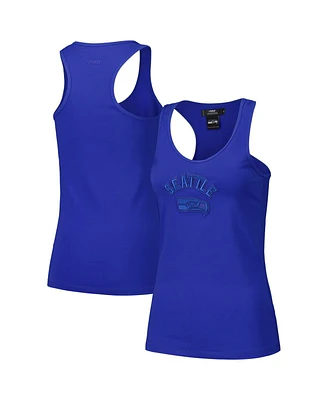 Pro Standard Women's Royal Seattle Seahawks Triple Tonal Racerback Tank Top