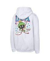 Outerstuff Big Boys and Girls Marvin the Martian White Team Usa Looney Tunes Pullover Hoodie