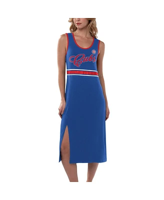 G-iii 4Her by Carl Banks Women's Royal Chicago Cubs Main Field Maxi Dress