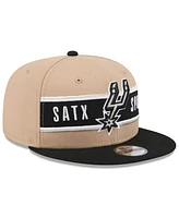 New Era Big Boys and Girls Tan/Black San Antonio Spurs 2024 Nba Draft 9FIFTY Snapback Hat