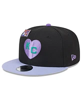 New Era Men's Black/Purple Kansas City Monarchs Grape Big League Chew Flavor Pack 9FIFTY Snapback Hat