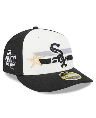 New Era Men's Cream/Black Chicago White Sox 2024 Mlb All-Star Game Workout Low Profile 59FIFTY Hat