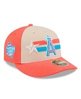 New Era Men's Cream Los Angeles Angels 2024 Mlb All-Star Game Low Profile 59FIFTY Fitted Hat