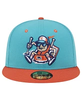 New Era Men's Turquoise Tulsa Drillers Theme Night Raft 59FIFTY Fitted Hat