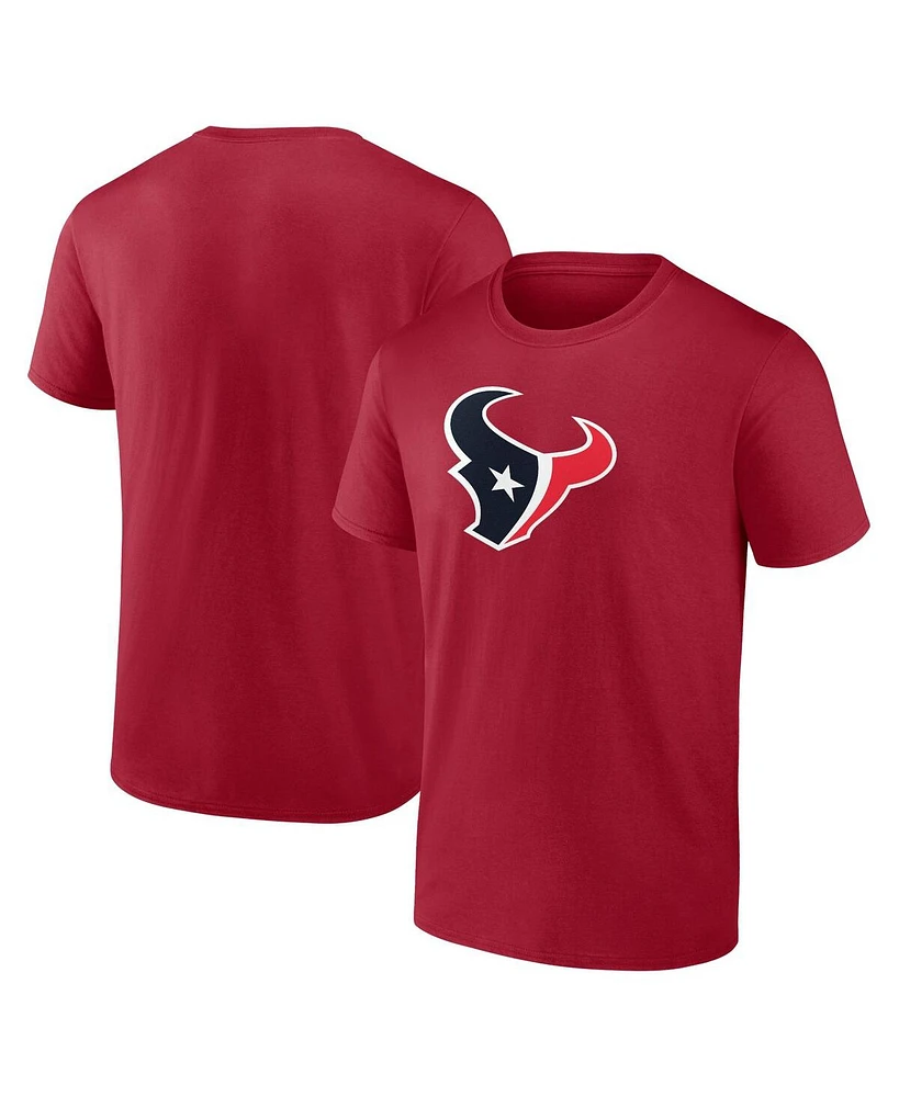 Fanatics Men's Red Houston Texans Primary Logo T-Shirt