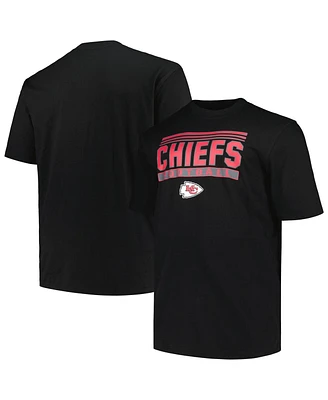 Fanatics Men's Black Kansas City Chiefs Big Tall Pop T-Shirt