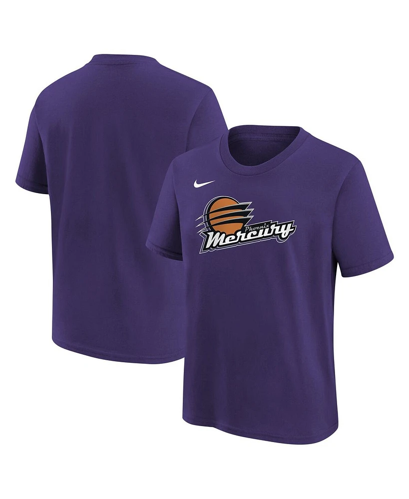 Nike Big Boys and Girls Purple Phoenix Mercury Essential Logo T-Shirt