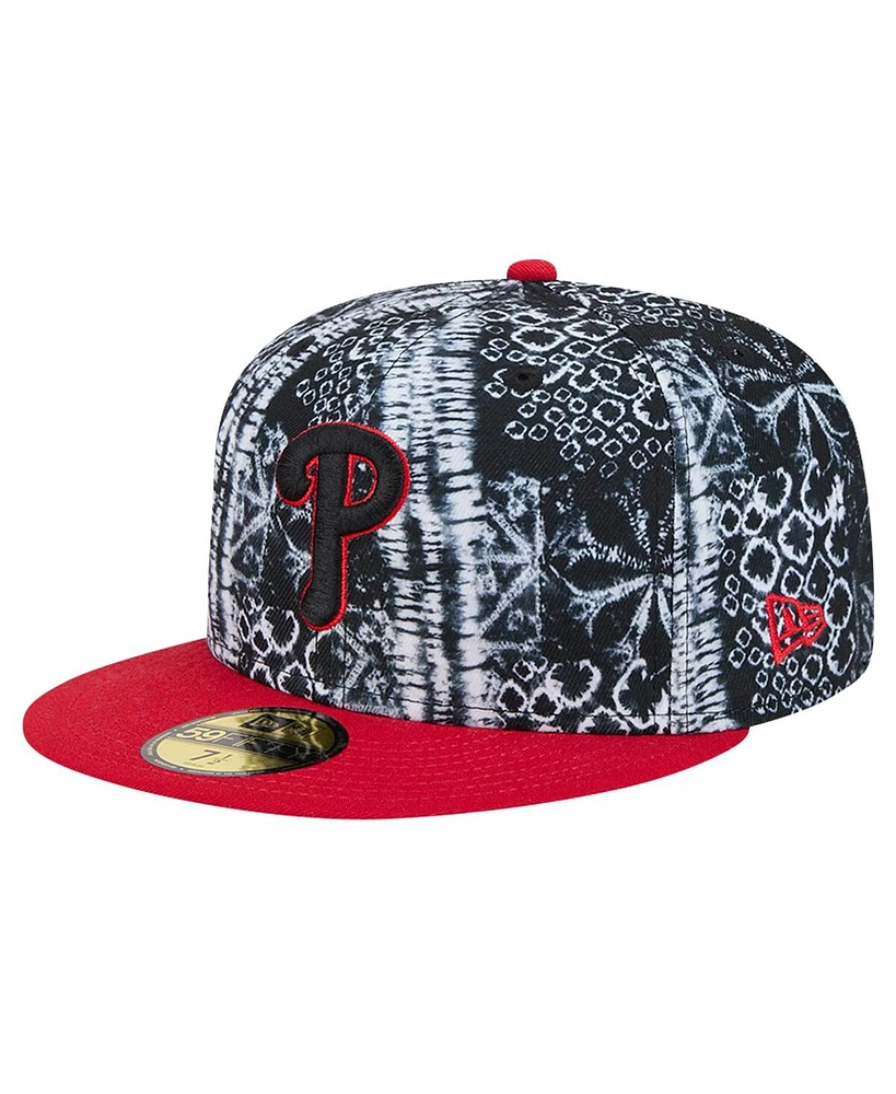 New Era Men's Black Philadelphia Phillies Sands 59FIFTY Fitted Hat