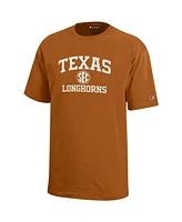 Champion Big Boys and Girls Texas Orange Longhorns Sec T-Shirt