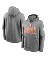 Nike Men's Heather Gray Denver Broncos Club Logo Pullover Hoodie