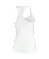 Beast Mode Women's White Double Logo Scoop Neck Tank Top