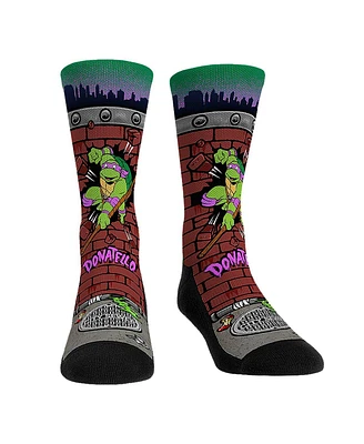 Rock Em Socks Men's and Women's Teenage Mutant Ninja Turtles Donatello Breakout Crew