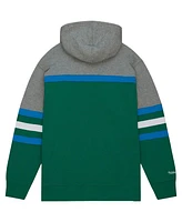 Mitchell & Ness Men's Green Tulane Wave Head Coach Pullover Hoodie