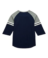 Mitchell & Ness Men's Navy New York Yankees Cooperstown Collection Legendary Raglan Slub Henley 3/4-Sleeve T-Shirt