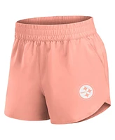 Fanatics Women's Coral Pittsburgh Steelers Front Office Woven Shorts