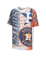 Outerstuff Big Boys and Girls White Houston Astros Impact Hit Bold T-Shirt