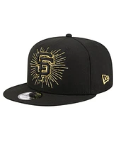 New Era Men's Black San Francisco Giants Metallic Logo 9FIFTY Snapback Hat