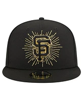 New Era Men's Black San Francisco Giants Metallic Logo 9FIFTY Snapback Hat