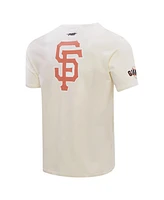 Pro Standard Men's Cream San Francisco Giants Club Member Badge T-Shirt