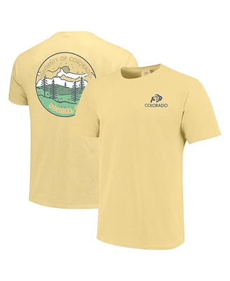 Image One Men's and Women's Gold Colorado Buffaloes Scenic Comfort Colors T-Shirt