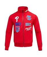 Pro Standard Men's Red Philadelphia Phillies Fast Lane Full-Zip Track Jacket