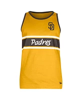 New Era Men's Gold San Diego Padres Jersey Ringer Tank Top