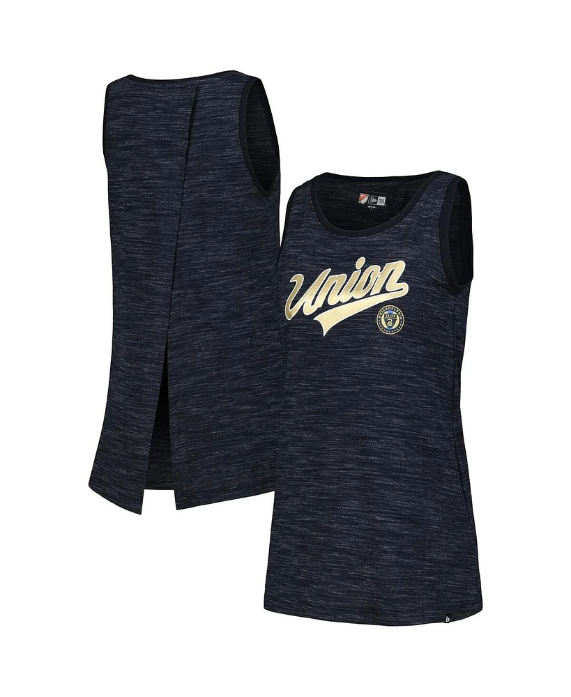 5th & Ocean Women's Navy Philadelphia Union Athletic Cross Back Tank Top