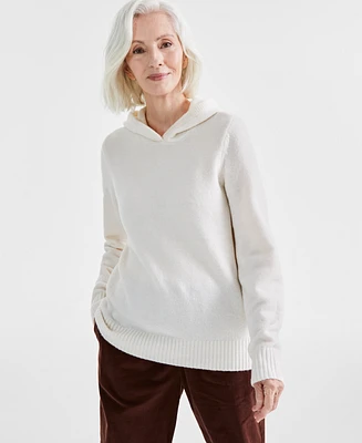 Style & Co Women's Luxe Soft Hooded Sweater, Created for Macy's