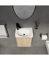 16" Space-Saving Bathroom Vanity with Sink and Storage