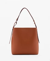 Mango Women's Short Handle Shopper Bag