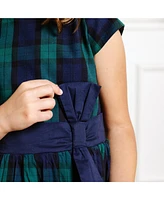Hope & Henry Baby Girls Cap Sleeve Party Dress with Bow Sash