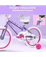 Sugift Kids Bike for Girls, Removable Training Wheels Included, Toddler Bike Bicycle for Kids Ages 4-12 Years Old